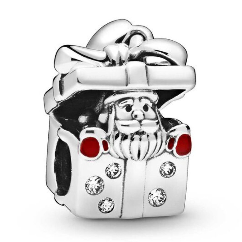 Pandora Santa in a Giftbox Enamel & CZ Charm